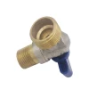 brass mini angle valve 1/2*3/4 water faucet accessory ball valve cock