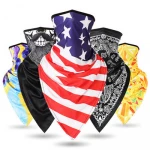 Breathable Ice Silk Triangle Neck Bandana Scarf, Outdoor Riding Head And Face Wrap, Sunscreen Face Scarf Bandanas
