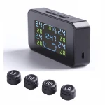 Built-in tire pressure monitor, automobile universal wireless solar monitor, tire pressure detector