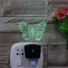 Butterfly LED Bedroom Night Light Acrylic 3D Lamp light sensor 3D wall Plug Light