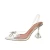 Import Butterfly transparent heeled sandals 9 CM rhinestone pointed-toe high heel shoes for women sexy pumps women shoes from China