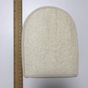 C011 15*20cm 100% Natural eco friendly exfoliation pad Skin Care loofah sponge scrub bath loofah mitts