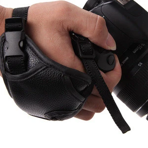 Camera accessories customize triangle DSLR SLR camera wrist strap PU Leather Photo Studio Black Camera Handheld Strap
