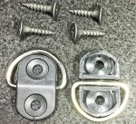Car interior Surface Mount Nylon D Ring Tie Down Anchor Hook with Mounting Bracket Anchors Hanging buckle Lashing Ring Screw
