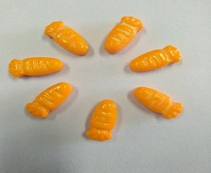 Carrot  candy for cake decoration
