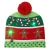 Import Cartoon children&#x27;s Christmas knitted hats fall/winter caps LED fur ball caps with lights from China