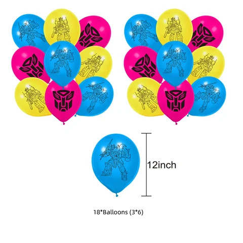Transformers Foil Balloons - 2-Pack Bumblebee Design For Birthday Parties