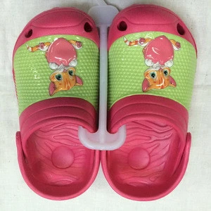 Cartoon Design Fancy Child Slippers Eva Garden Clog Slippers