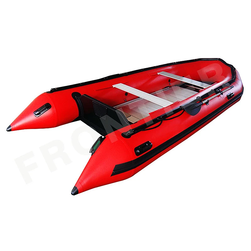 CE Certificate Factory Price  Inflatable Sport Boat Fishing Boat PVC Pontoon Boats for Water Sport