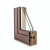 Import CE Certification Airtight Aluminum Clad Timber Flush  profile Casement Windows from China