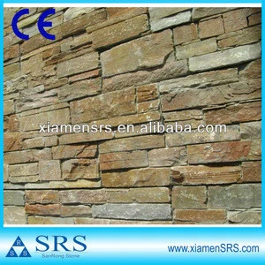Cement stacked slate natural ledge stone