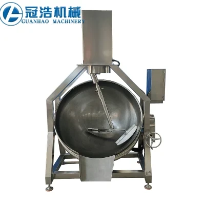 Central Kitchen Fryer Equipment Electric Heating Bottom Material Planetary Stirring Fryer