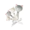 Ceramic Cat Measuring Spoons Practical Cat Figurine with 4 Measuring Bake Spoons