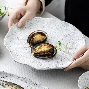Ceramic Crockery Dinnerware Dinner Plates and Bowls Set Stoneware Rice Soup Salad Ramen Noodle Bowl Fish Plate