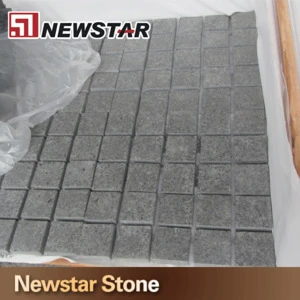 Cheap interlocking grey tumbled granite driveway paving stones
