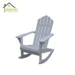 Cheap outdoor wicker rattan adirondack rocking chair , wood teak chair