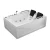 Import Cheap Price Luxury Rectangle Acrylic Freestanding Bathroom Tubs Whirlpool Massage Bathtub with 2 Seats from China
