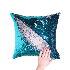 Cheersee magic sublimation christmas mermaid custom throw decorative emoji reversible sequin pillow for home