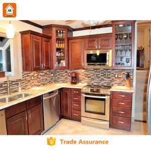 Buy Cherry Solid Wood Kitchen Cabinet And Modern Kitchen Cabinet Made ...