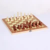 Chess Board Folding Wooden Checkers and Chess Board Game For Kids and Adults Home Sports Wholesale