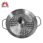 chicken roasting pan non- stick stainless steel charcoal bbq grill beer can chicken roaster wok