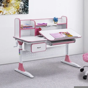 child drawing table children study table kids height adjustable Eco-friendly writing desk With Bookshelf bedroom furniture sets