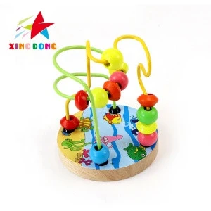 Children Educational Montessori educational Toy Wooden Bead Maze For Kids