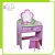 Import Children Wooden study table Vanity with mirror and Stool kids Bedroom Dresser from China