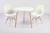 Import China Factory Cheap White Round Nordic style MDF basic Living Room Cafe table Coffee table from China