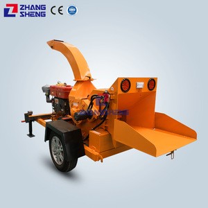 China Forestry Mobile Diesel Engine Wood chipper shredder Branch wood Chip Crusher Machine For Sale