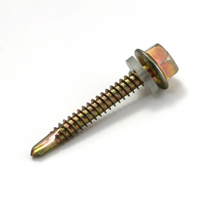 China Manufacturer Hex Socket Head Concrete Self Drilling Screw/ Self Tapping with Rubber Washer
