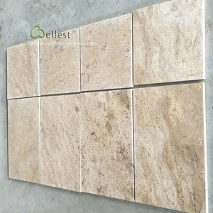 China natural stone brushed travertine for patio and pool paving
