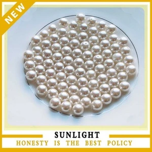 China Supplier Wholesale ABS 8mm Imatation Ivory Full Round Pearl