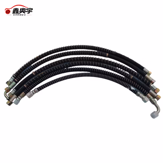 China Truck Parts Manufacturer Flexible Rubber Brake Hose Assembly for HOWO Delong