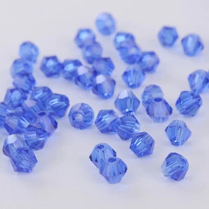 Chinese Crystal Glass Loose Beads Faceted Bicone 4mm glass beads