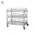 Import Chinese Manufacturer Hospital Crash Cart Emergency Stainless Steel Medical Trolley with Drawer and Double Bucket from China