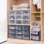 Chinese products wholesale stackable transparent plastic waterproof shoe box