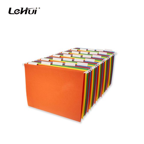 Chinese Supplier 3 Poly Reinforced Taps 180/230gsm White/Kraft Paper A4/FC Size Assorted Bright Color Suspension File Folders