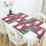 Christmas new design snowflake and snowman table runner 36 inches long