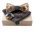 Import Classic Handmade Mens Wooden Bow Tie with Matching Pocket Square and Men&#x27;s Cufflinks Sets Boxes from China