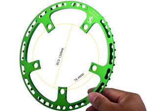 CNC 130 BCD foldable bicycle Chain ring 3 colors For DAHON BYA 412 Folding Bike Crankset 45 / 47 T Al 7075