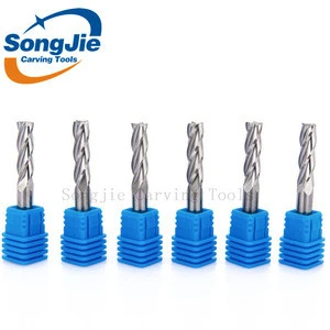 CNC Carbide Lathe Milling Cutter Center Cutting Router Bits Tungsten TiAlN Coated Cutting End Mill Square Endmills Tool