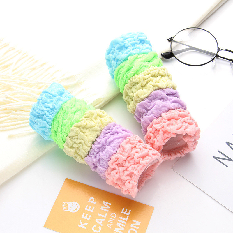 Buy Colorful Basic Hair Ropes Elastic Rubber Hair Bands Girls Hair ...