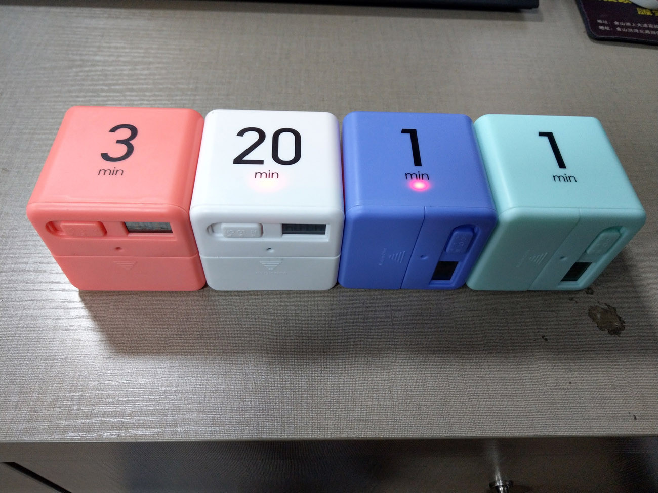 Buy Colorful Funny Kitchen Cube Timer Rechargeable Stylish Mini Rubik ...