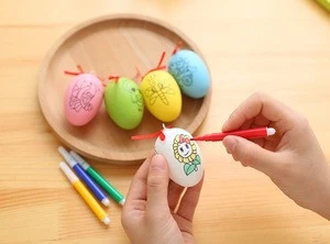 coloring plastic toy chicken egg kids drawing toy eggs