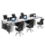 Import Combination Office Furniture Simple Modern 4/ 6 Person Office Desk Work Station Staff Desk And Chair 4 Person Office Workstation from China