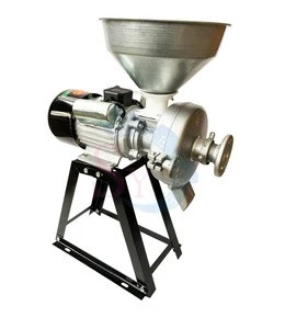 Commercial 170mm diameter steel grinding disc dry wet chilli paste sauce grinding mill/maize green bean powder milling machine