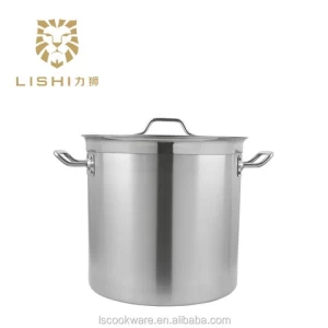 Commercial Stainless steel 28cm 17L/11inch 18Quart Stock Pot with Sandwich Bottom Lid (05style)