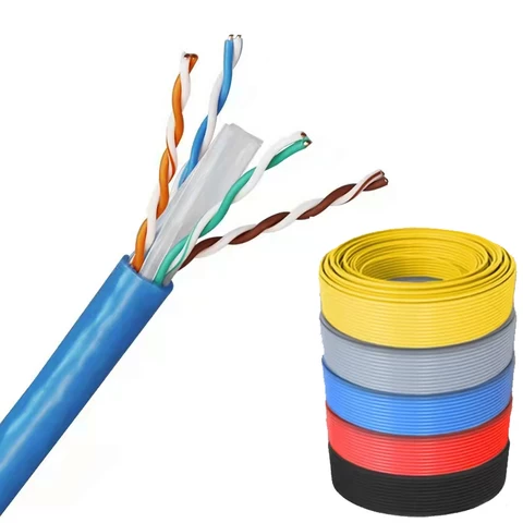 communication cables 305m roll Ethernet cable price 4 Pair UTP Oxygen free copper network fluke roll cat5e cat6 cat6acable