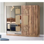 Competitive Price MDF Wooden Bedroom Sets Furniture With High Headboard Bed